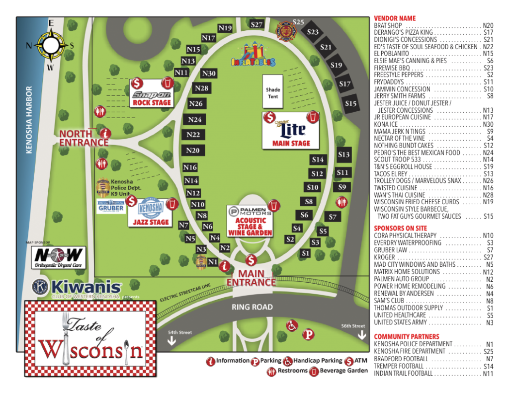 Map & Schedule Taste Of Wisconsin