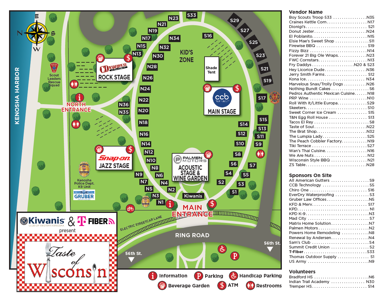 Taste of Wisconsin™ Event Map 2024